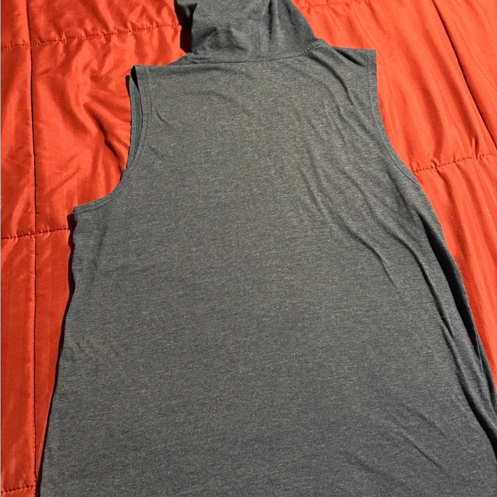 Gray Michigan Sleeveless Hoodie - Picture 3 of 3